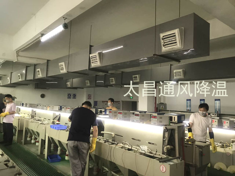 東莞某電鍍車間環(huán)?？照{(diào)降溫案例